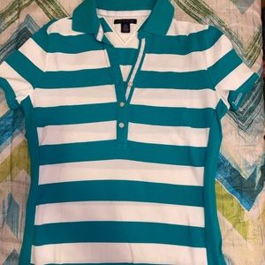 TOMMY HILFIGER BLUE STRIPED T-SHIRT SIZE XS